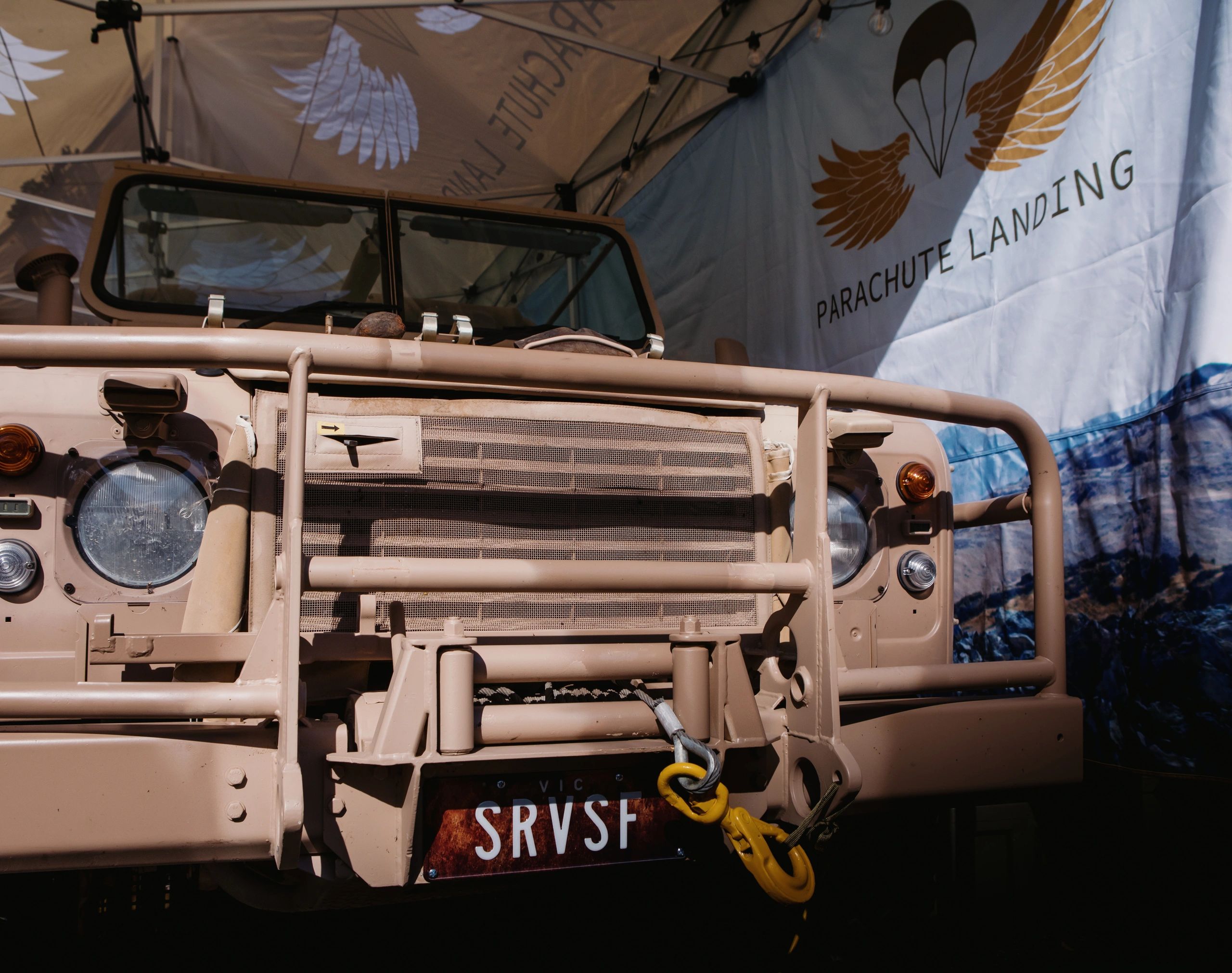 Parachute Landing LRPV military vehicle bar — Drop Zone Bar
